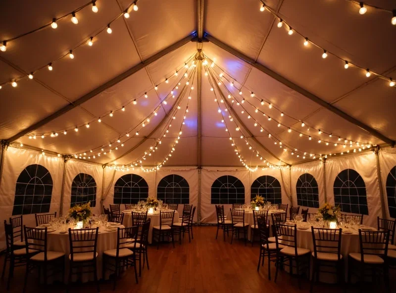 10x20 Party Tent with Lighting photo 2